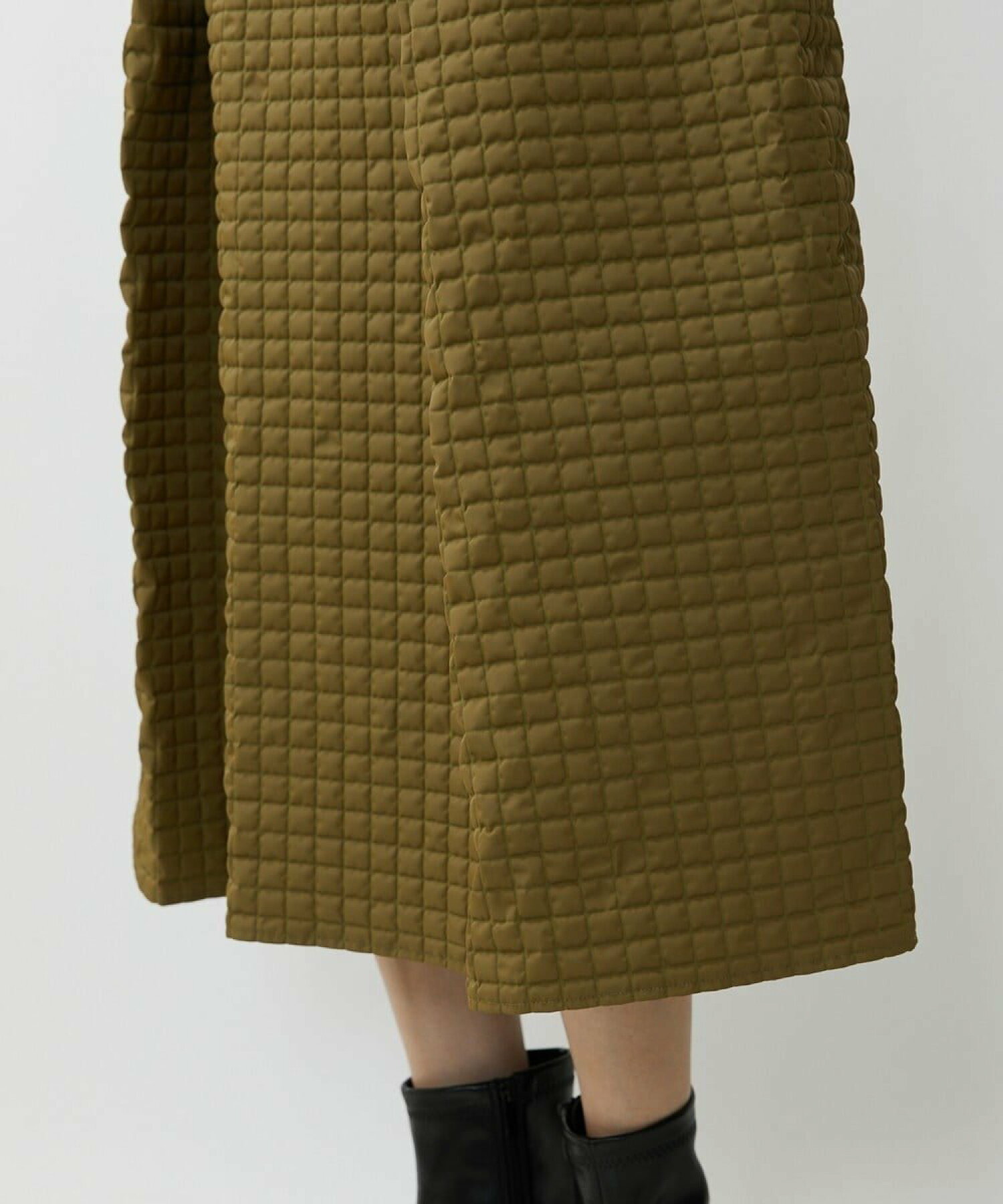 [小さいサイズ]スモーキーツイルエンボスデザインスカート